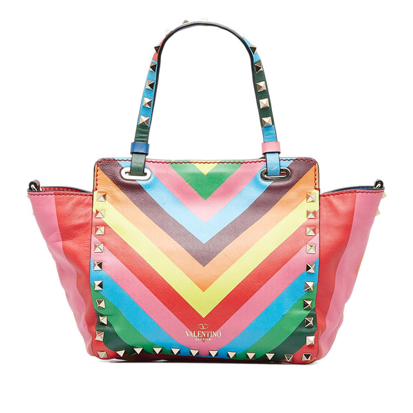 Valentino rainbow cheap rockstud bag