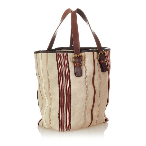 Bottega Veneta Canvas Tote Bag (SHG-23347) – LuxeDH