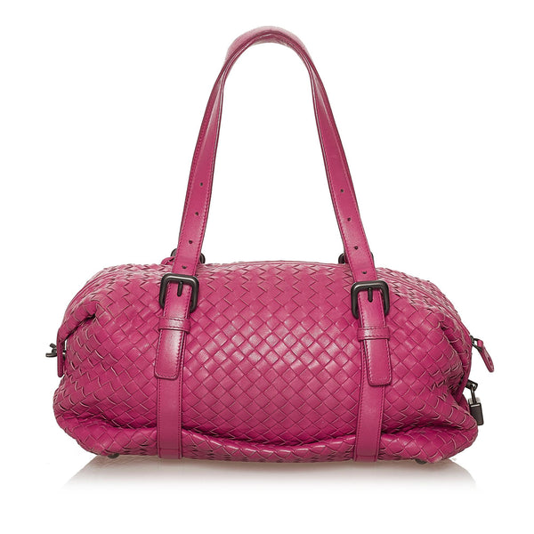 Bottega Veneta Intrecciato Leather Shoulder Bag (SHG-25728) – LuxeDH