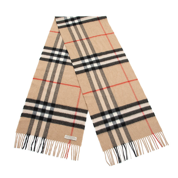 Shop Burberry The Classic Check Cashmere Scarf