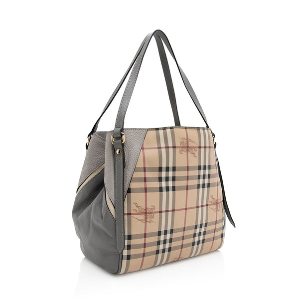 Burberry Haymarket Check Small Canterbury Tote Bag for Sale in
