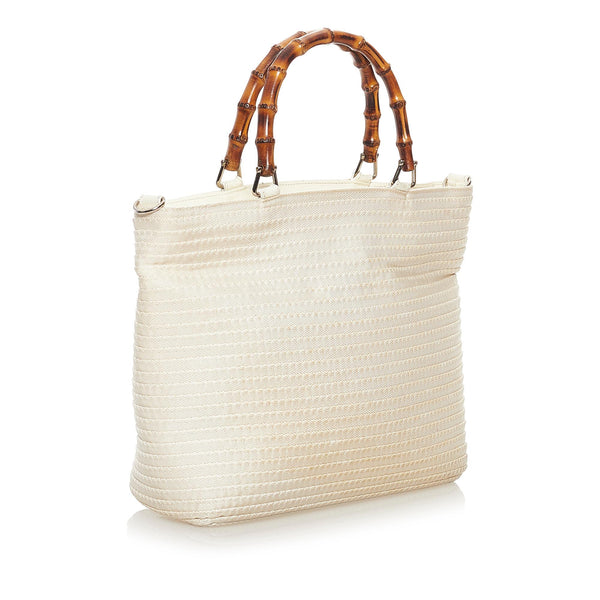 Gucci Bamboo Nylon Tote Bag (SHG-32735) – LuxeDH