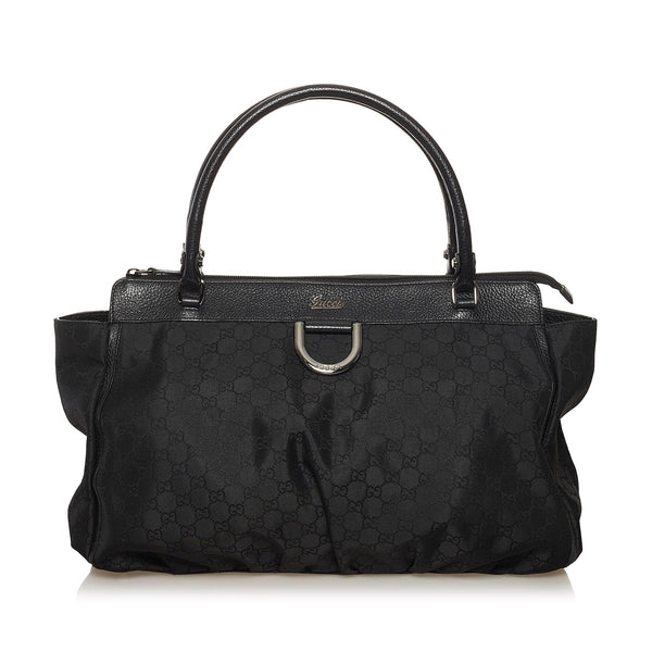 Gucci GG Canvas Abbey D-Ring Tote Black