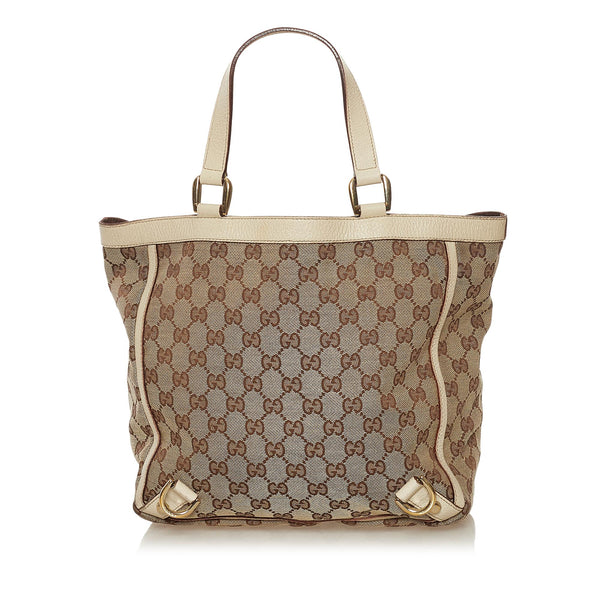 Gucci GG Abbey D-Ring Canvas Tote Bag (SHG-33683) – LuxeDH