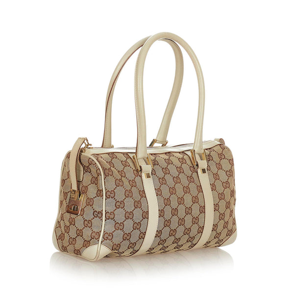 Gucci GG Canvas Shoulder Bag (SHG-32785) – LuxeDH