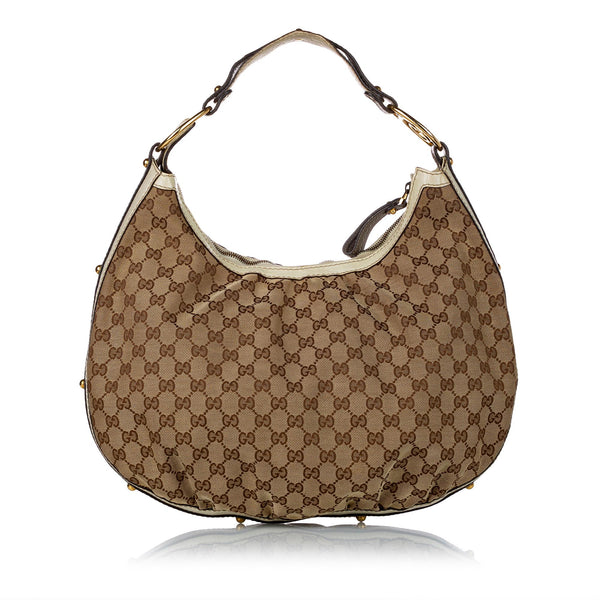 Gucci GG Canvas Pop Hobo Bag (SHG-29872) – LuxeDH