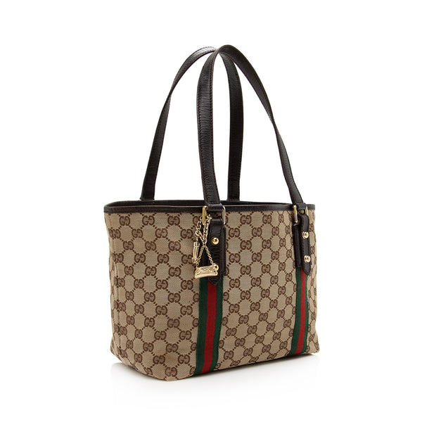 Gucci handbag bag 229852 CANVAS CABAS MONOGRAM GUCCISSIMA MORS TOTE BAG  Beige Cloth ref.849102 - Joli Closet