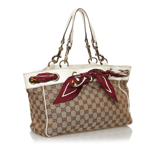 Gucci GG Canvas Museo Tote Bag (SHG-29843) – LuxeDH