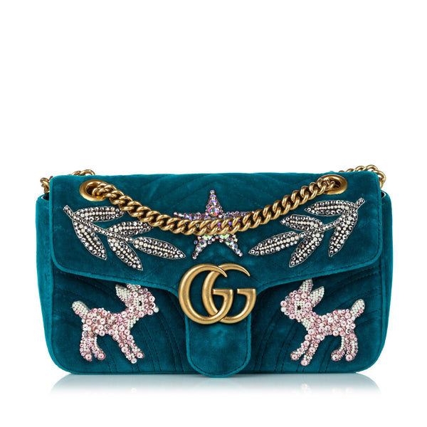 Gucci GG Marmont sequin-embellished Shoulder Bag - Farfetch