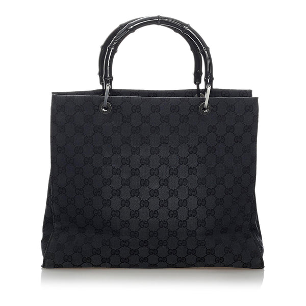 Gucci GG Nylon Bamboo Tote Bag (SHG-31419) – LuxeDH