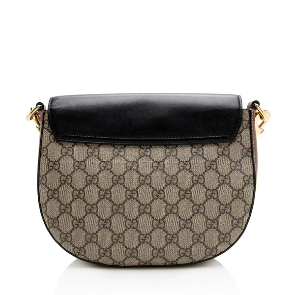 Gucci GG Supreme Padlock Medium Top Handle Satchel (SHF-22676) – LuxeDH