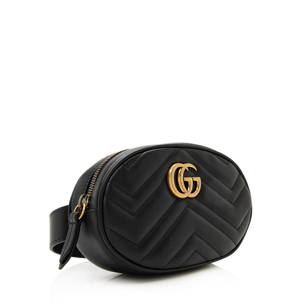 Gucci Leather GG Marmont Slim Belt - Size 32 / 80 (SHF-19368) – LuxeDH