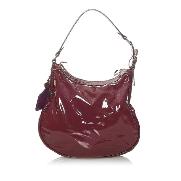 Gucci Large Hobo Burgundy Leather Shoulder Bag