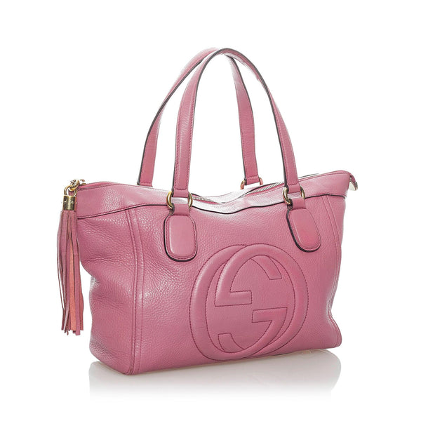 Soho Shoulder Tote Bag Orange & Pink - Women's Bags