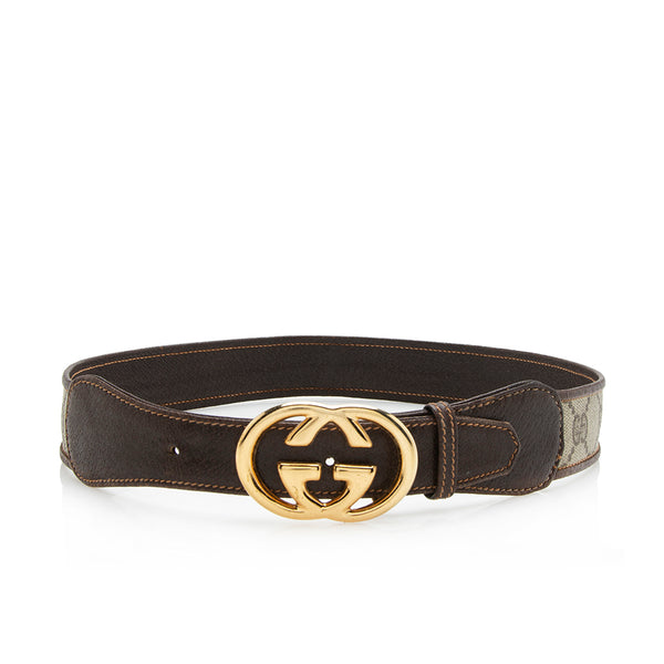 Gucci GG Supreme Apple Monogram Belt Bag - Size 32 / 80 (SHF-23491