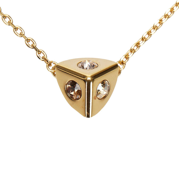 Louis Vuitton Crystal Trunkies Pendant Necklace (SHG-36861) – LuxeDH