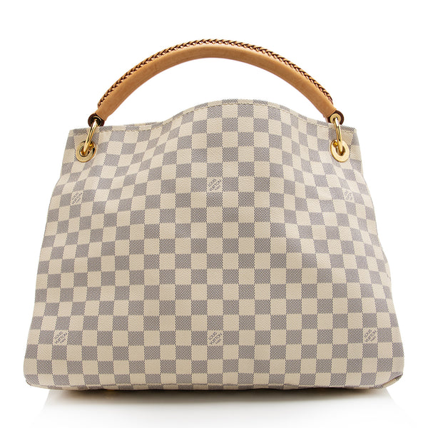 Louis Vuitton Artsy Medium Model Handbag in Azur Damier Canvas and