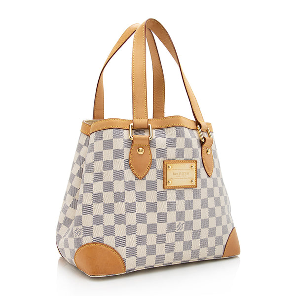 Louis Vuitton Hampstead PM white Checkered Handbag Tote Bag