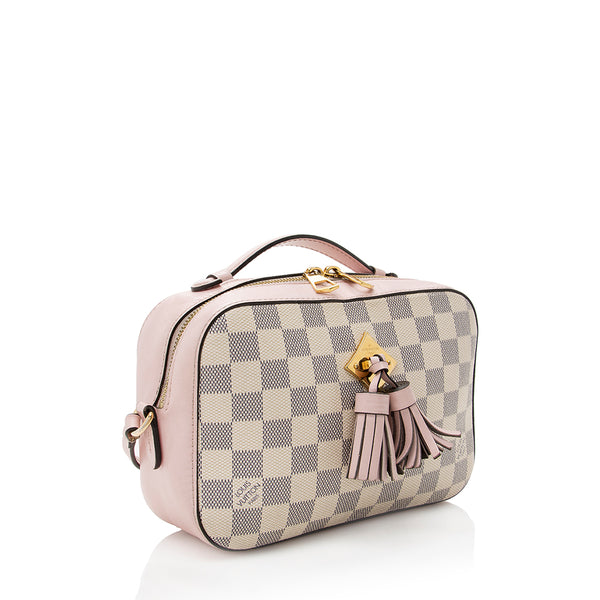 Louis Vuitton Saintonge Handbag Monogram Canvas with Leather Brown, Pink