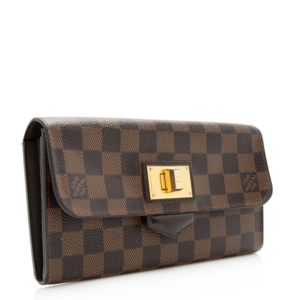 Louis Vuitton, Bags, Louis Vuitton Authentic Womens Monogram Long Wallet  Portefeuille Adele Brown