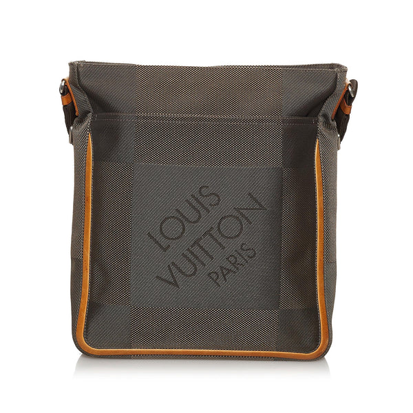 Terre damier geant messenger cloth travel bag Louis Vuitton Grey