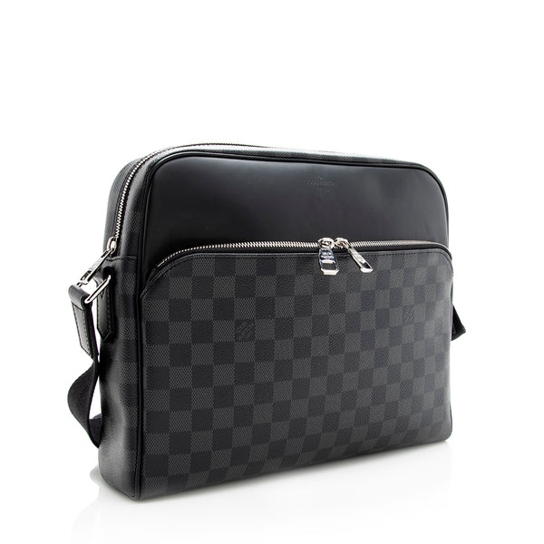 Louis Vuitton Reporter Dayton Damier Graphite MM Black/Grey in Coated  Canvas with Silver-tone - US