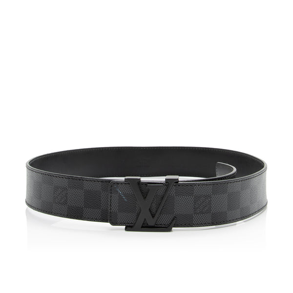 Louis Vuitton Damier Graphite Initiales Belt - Size 34 / 85, Louis Vuitton  Accessories