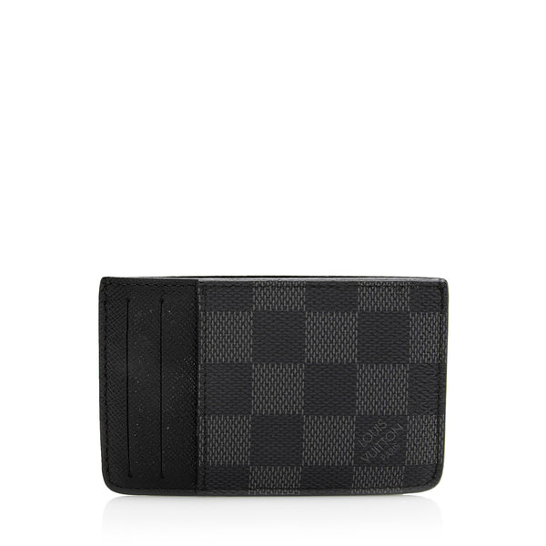 Louis Vuitton Coin Card Holder Damier Graphite Grey/Black