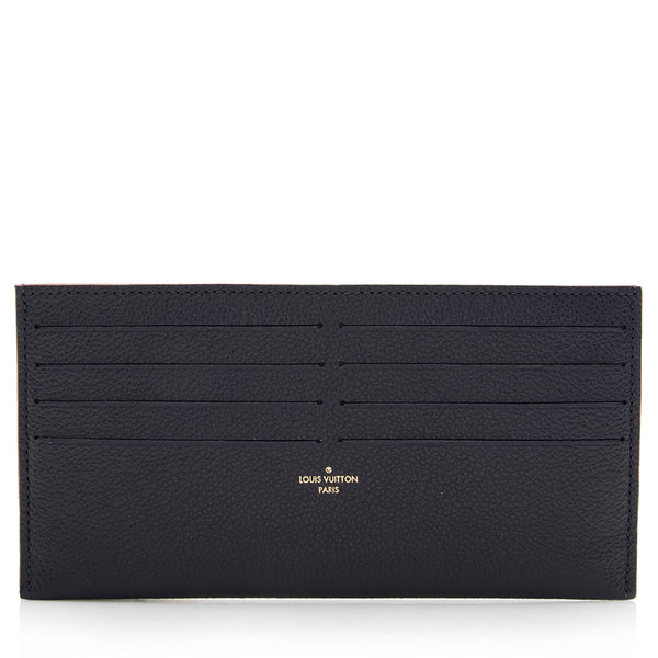 Authentic Louis Vuitton Pochette Felicie Empreinte black Card