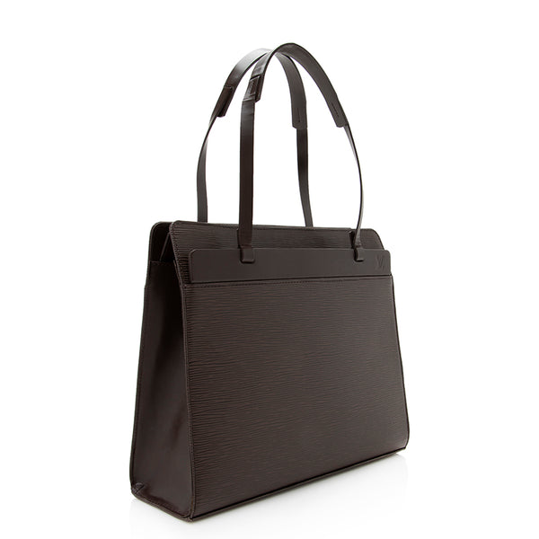 LOUIS VUITTON #43044 Brown Epi Leather Croisette Handbag With Wallet