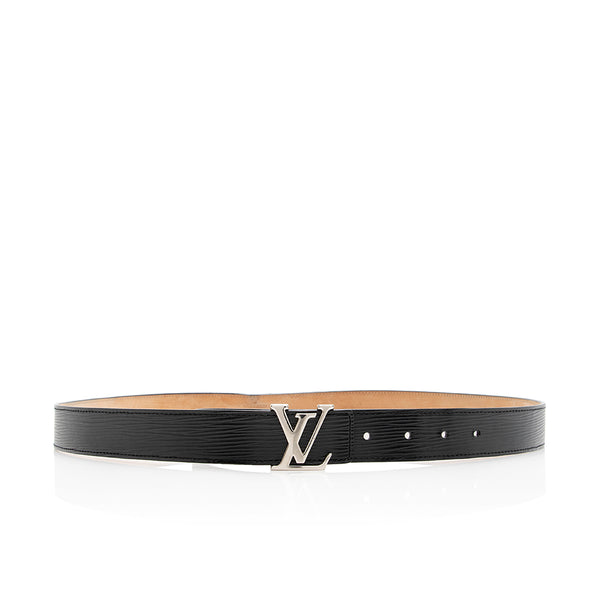 Initiales leather belt Louis Vuitton Anthracite size 100 cm in Leather -  38384528
