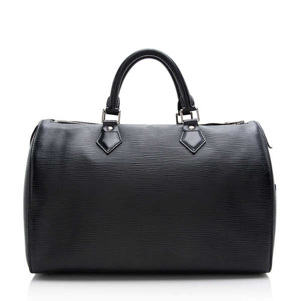 Louis Vuitton Black Epi Speedy 35 Handbag Louis Vuitton