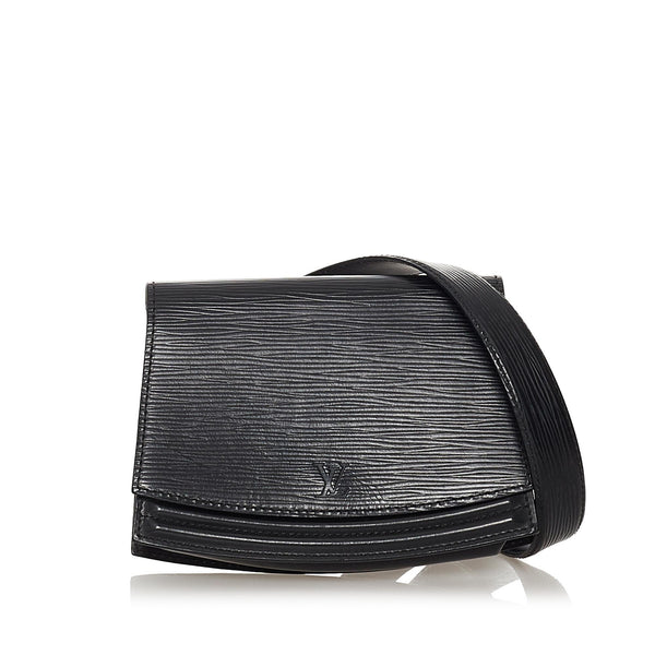 Vintage Louis Vuitton Tilsitt Black Epi Leather Shoulder Pochette