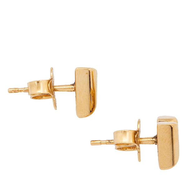 Louis Vuitton Essential V Stud Earrings - Brass Stud, Earrings - LOU805874