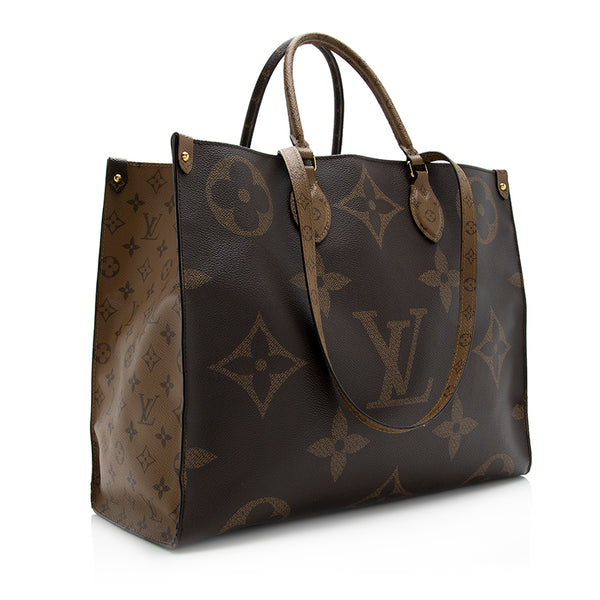 Louis Vuitton Onthego Tote Bag in Giant Reverse Monogram | Dearluxe