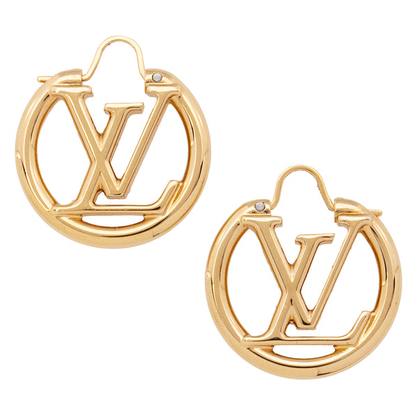 lv gold earrings for women