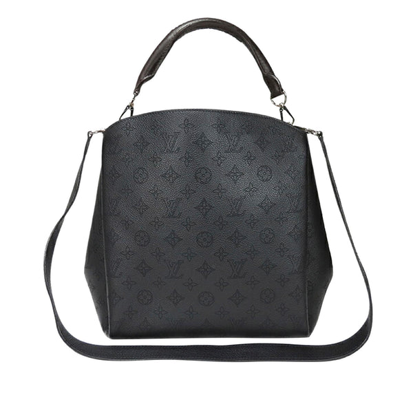 Louis Vuitton Babylone Bag Black Mahina Monogram Leather PM