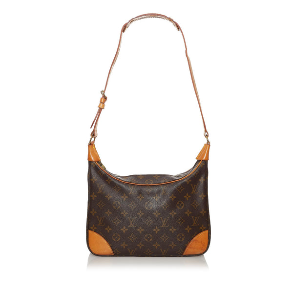 Boulogne leather crossbody bag Louis Vuitton Brown in Leather