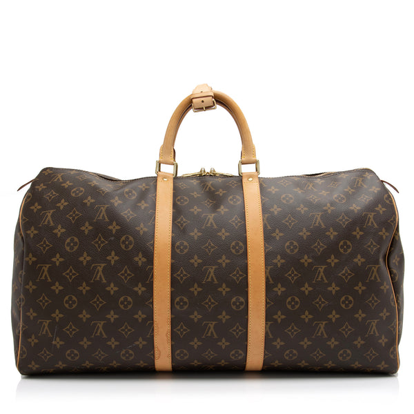 Inauthentic/Fake Louis Vuitton Keepall 55, Luxury, Bags & Wallets