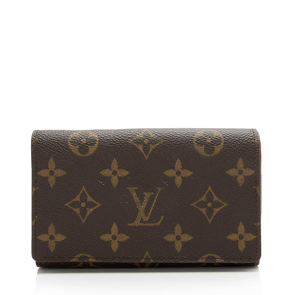 LOUIS VUITTON Monogram Compact Wallet Porte Monnaie Billets 