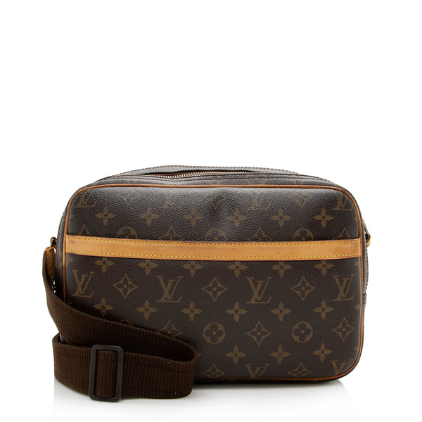 Louis Vuitton Reporter Pm Brown Canvas Shoulder Bag (Pre-Owned)