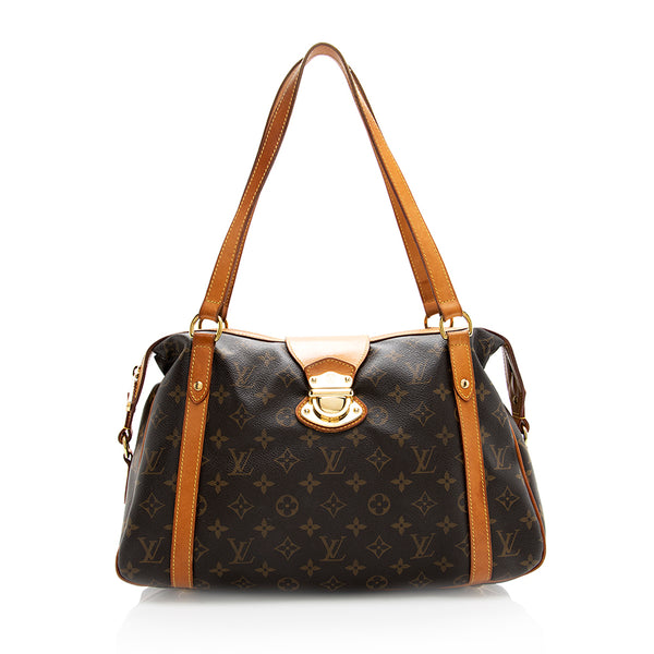 Stresa leather handbag Louis Vuitton Brown in Leather - 22826893