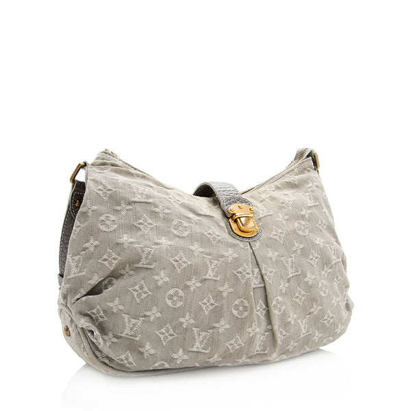 Louis Vuitton Monogram Denim Baggy GM Shoulder Bag (SHF-21643