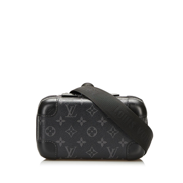 Louis Vuitton Womens Phone Pouch Monogram Eclipse Crossbody Bag