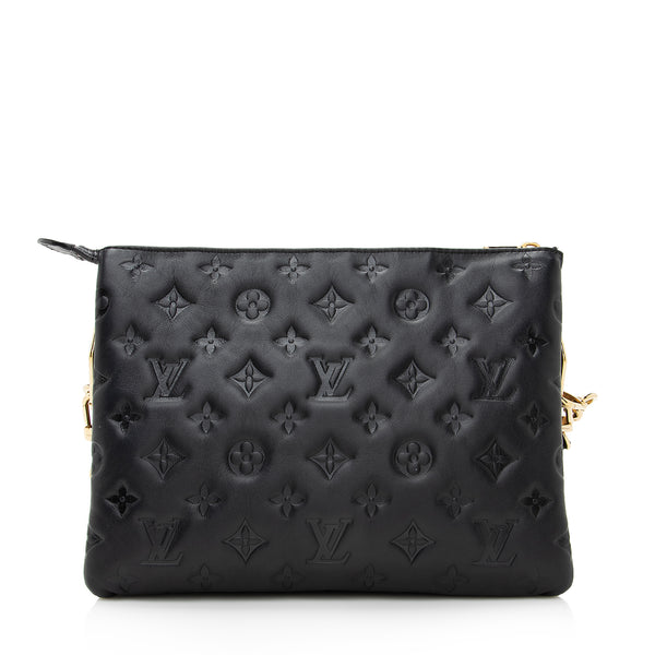 Louis Vuitton Coussin Bag Monogram Embossed Lambskin PM For Sale