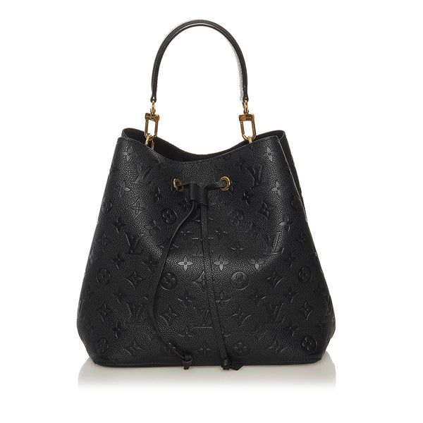 Louis Vuitton Monogram Empreinte Neonoe MM - Black Bucket Bags