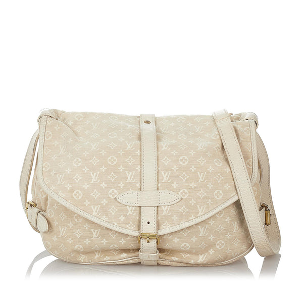 Louis Vuitton Monogram Mini Lin Saumur 30 (SHG-34256) – LuxeDH