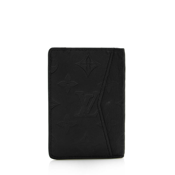 Louis Vuitton Pocket Organizer Monogram Eclipse Black Wallet