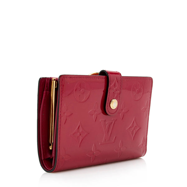 Louis Vuitton Womens Monogram Vernis Leather French Purse Wallet