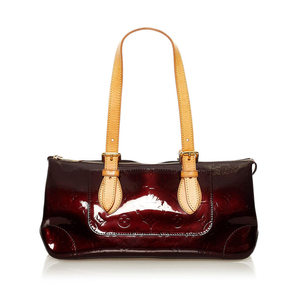 Louis Vuitton Red Monogram Vernis Rosewood Avenue Bag